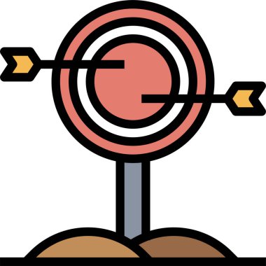 hedef konsept vektör çizimi 