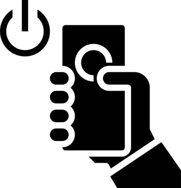 Etkinleştirme düğmesi simgesi, vektör illüstrasyonu