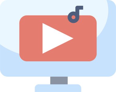 Video oynatıcı. Akıllı telefon ve tablet için video oynatıcı şablon arayüzü.