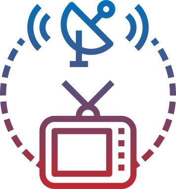 uydu istasyonu vektör illüstrasyonu