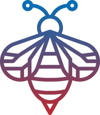 Arı simgesi, vektör illüstrasyonu