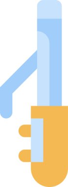 Saç bigudisi simgesi, vektör çizimi 