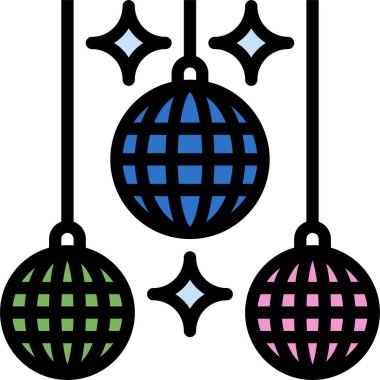 Disko simgesi, vektör illüstrasyonu