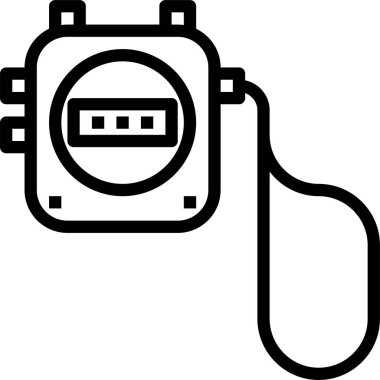 Stopwatch, uygulamalar ve web siteleri için zamanlayıcı düz vektör simgesini durdur