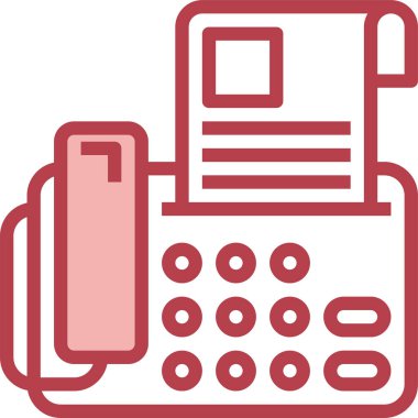 faks simgesi, vektör illüstrasyonu