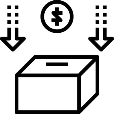 iş ve mali simge konsept vektör çizimi 