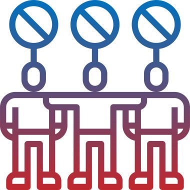 İnsanlar vektör illüstrasyonlu grafik simgesi 