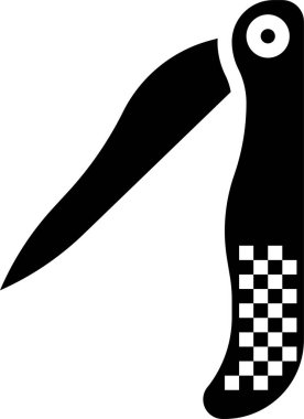 bıçak simgesi vektör illüstrasyonu 