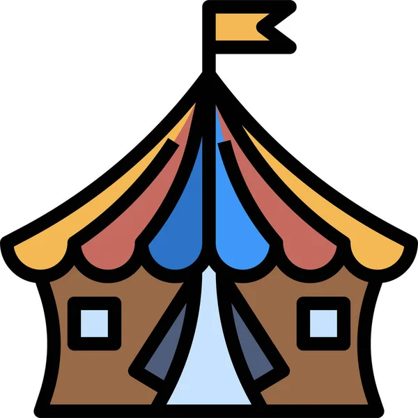 Circus Icon Vector Illustration — 스톡 벡터