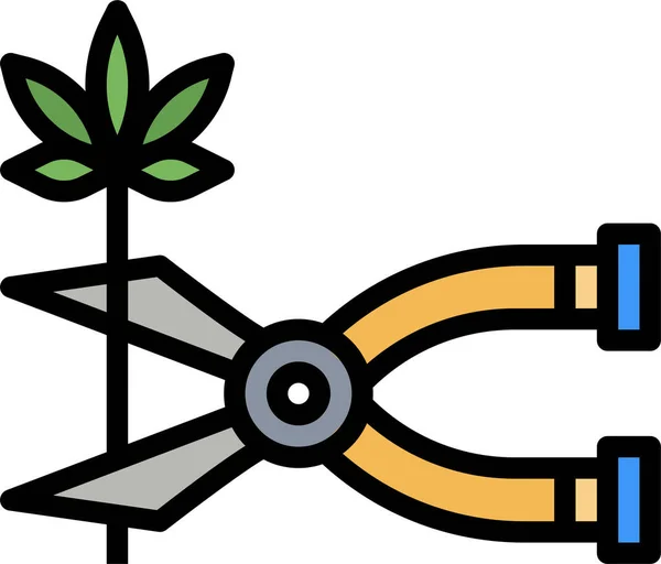 Symbol Für Die Cannabis Ernte — Stockvektor