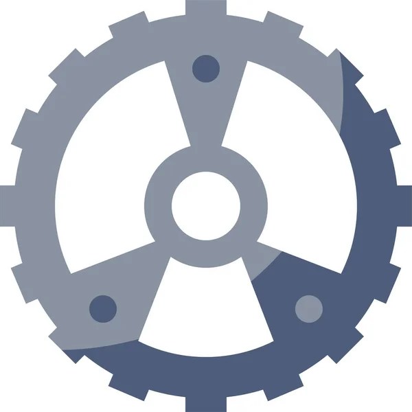 Bicicleta Cogwheel Icono Vector Ilustración — Vector de stock