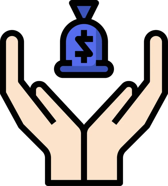 Money Concept Icon Vector Illustration — Stock Vector