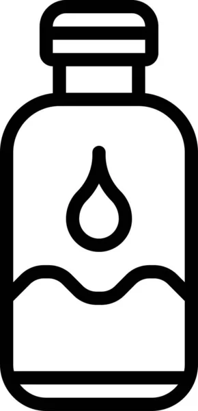 Значок Пляшки Олією Канабісу Білому Тлі Векторні Ілюстрації — стоковий вектор