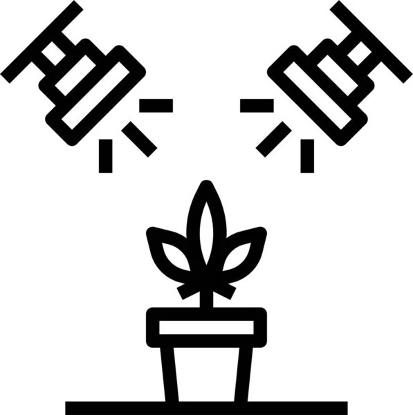 Concepto Marihuana Icono Vector Ilustración — Archivo Imágenes Vectoriales