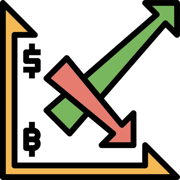 Ícone Gráfico Barras Negócios Ilustração Vetorial — Vetor de Stock