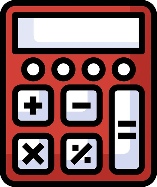 Taschenrechner Symbol Vektorillustration — Stockvektor