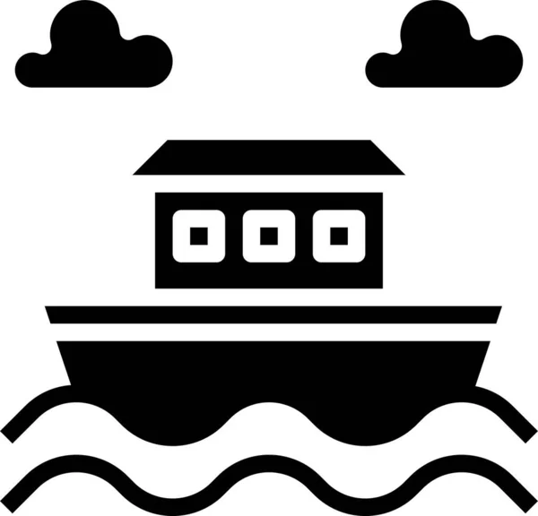 Icône Bateau Illustration Vectorielle — Image vectorielle