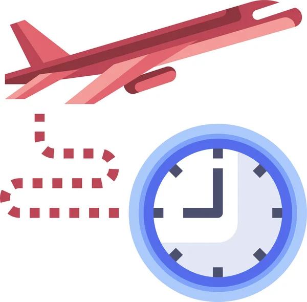 Icono Tiempo Embarque Ilustración Vectorial — Vector de stock