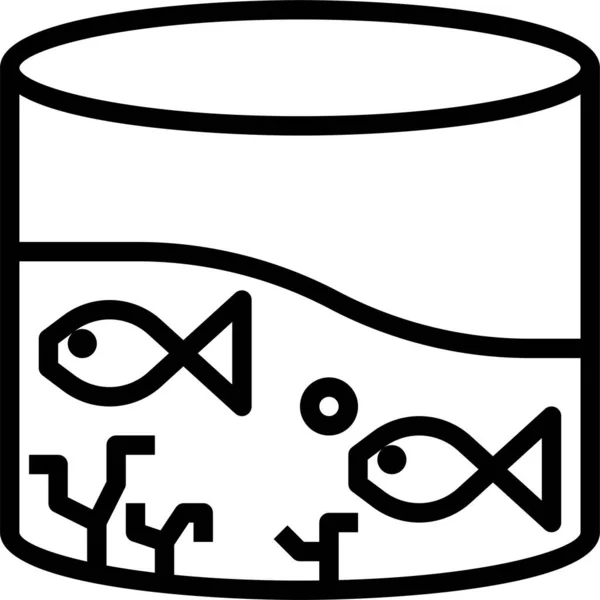 Aquarium Symbol Vektorillustration — Stockvektor