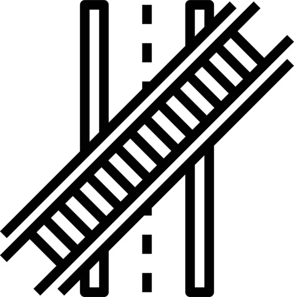 Straße Weg Standort Ziel Konzept Vektor Illustration Symbol — Stockvektor