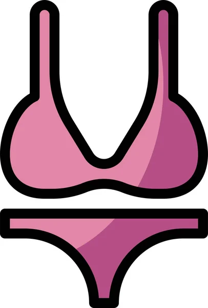 Icono Bikini Ilustración Vectorial — Archivo Imágenes Vectoriales