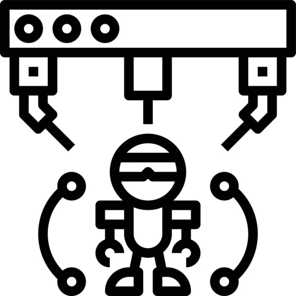 Robot Tecnología Concepto Mecánico Vector Ilustración — Archivo Imágenes Vectoriales