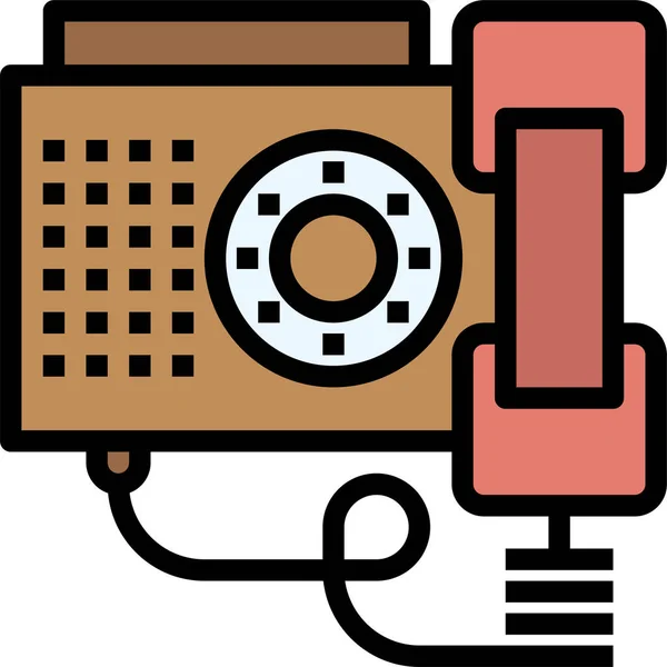 Значок Телефона Директора Вызова Векторная Иллюстрация — стоковый вектор