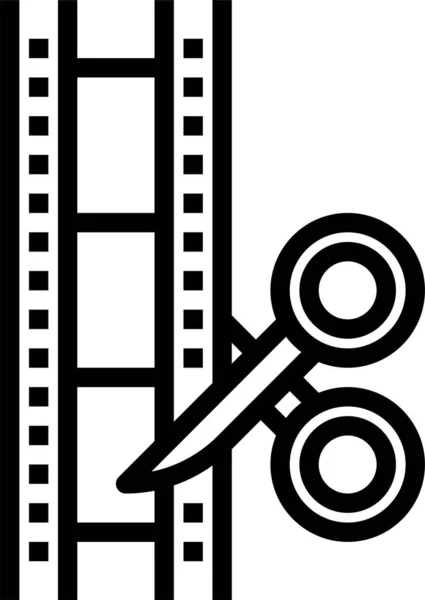 Clip Editing Montage Symbol Vektorillustration — Stockvektor