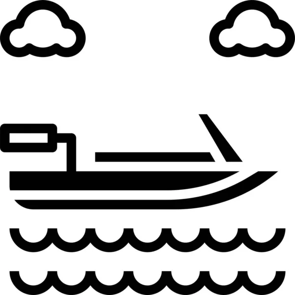 Ícone Barco Ilustração Vetorial —  Vetores de Stock
