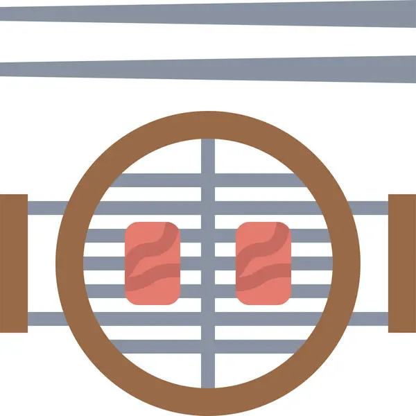 Ikone Der Grillausrüstung Vektorillustration — Stockvektor