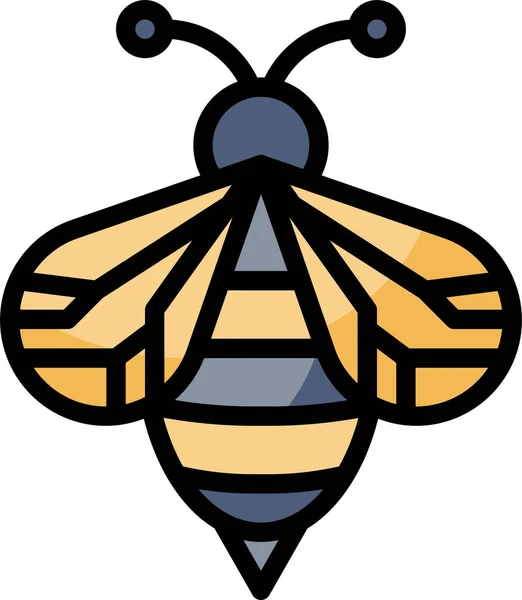 Bee Icon Vector Illustration — Stock Vector