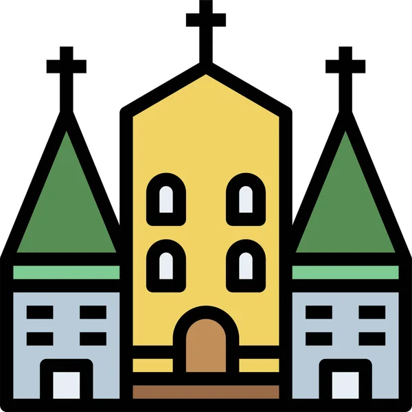 Religion Und Gebetskonzept Icon Vektor Illustration — Stockvektor
