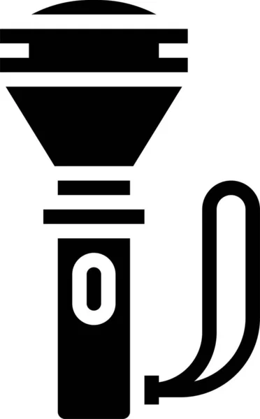 懐中電灯のアイコンベクトルイラスト — ストックベクタ