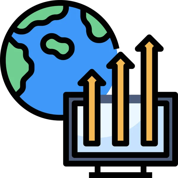 Economy Icon Vector Illustration — Stock Vector