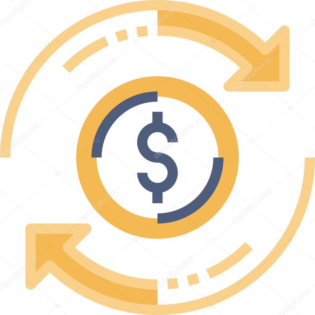 money concept icon vector illustration 