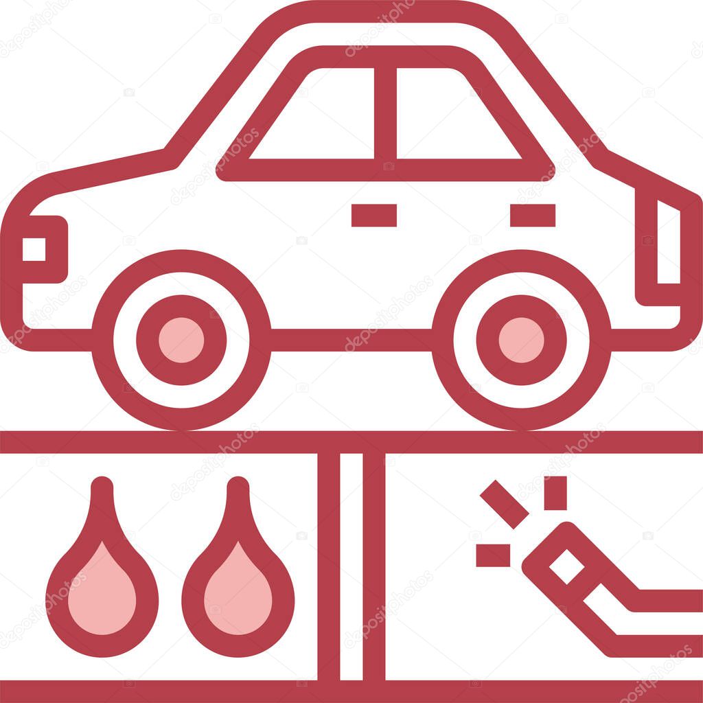 Car service icon, vector illustration