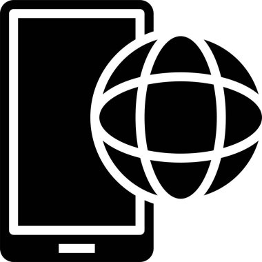 Smartphone uygulama simgesi, vektör illüstrasyonu