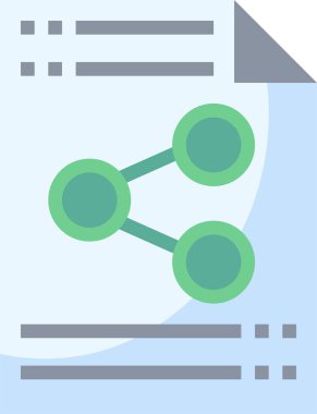 Dosya paylaşım simgesi, vektör illüstrasyonu