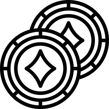 Poker konsepti vektör illüstrasyonu 