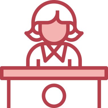 Çalışan simgesi, vektör illüstrasyonu