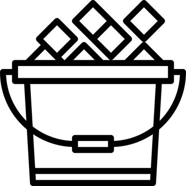 yiyecek ve içecek konsepti vektör modern resimleme simgesi 