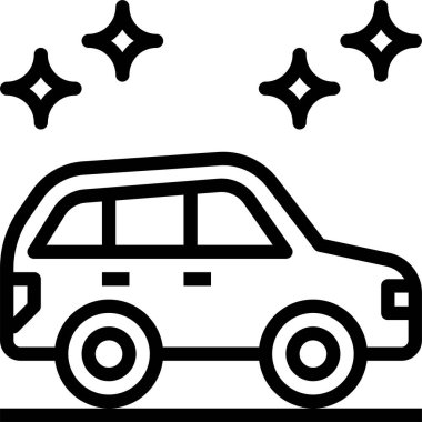 araba servisi simgesi, vektör illüstrasyonu