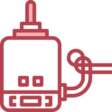 DC Motor simgesi, vektör çizimi