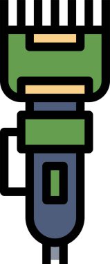 Shaver simgesi vektör simgesi. Basit element çizimi. Tıraş sembolü tasarımı