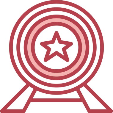 Hedef simgesi, vektör illüstrasyonu