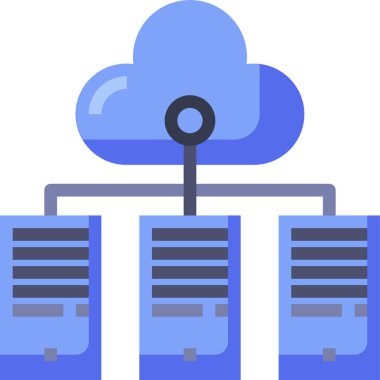 Veri Merkezi simgesini, vektör çizim