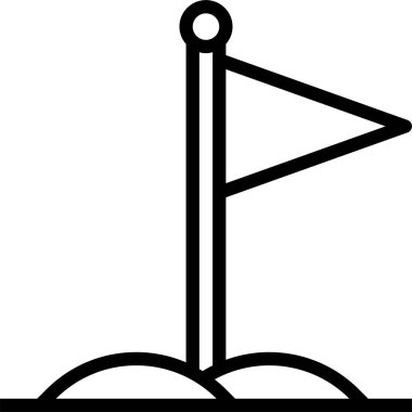 bayrak simgesi, vektör illüstrasyonu