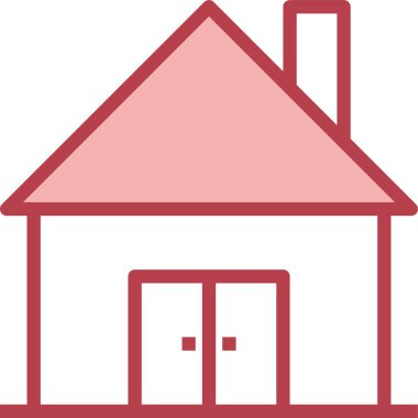 ev simgesi konsept vektör çizimi 