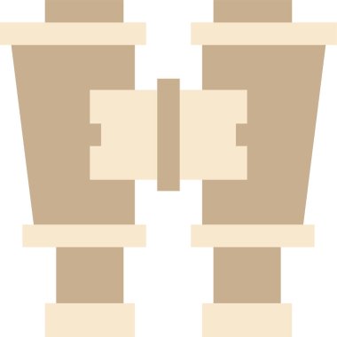 Gözlük dürbünü vektör illüstrasyonunu gösterir 