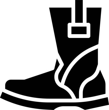 Çizme Moda simgesi, vektör illüstrasyonu